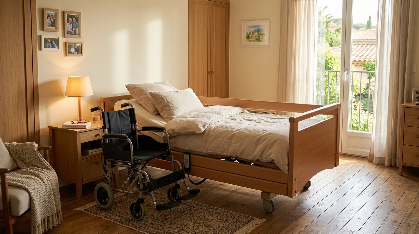 Retorn a casa segur després d'hospitalització amb llit articulat a Barcelona